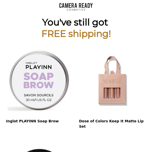Don't forget about your free shipping