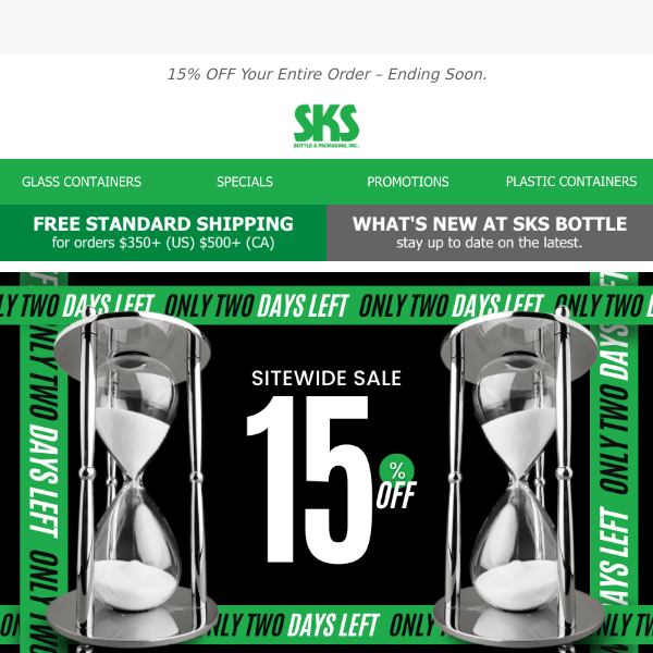 ⏰ Don't Miss Out On 𝟭𝟱% 𝗢𝗙𝗙 𝗬𝗢𝗨𝗥 𝗢𝗥𝗗𝗘𝗥 at SKS Bottle!