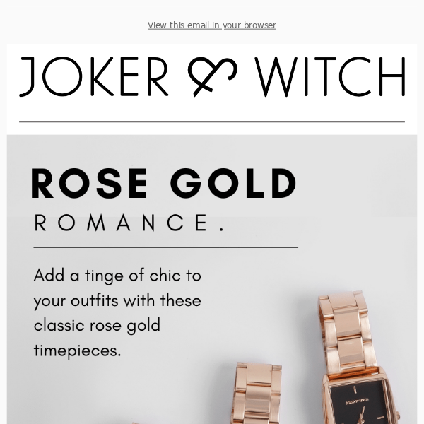 Now Trending: Rose Gold Watches! ❣️