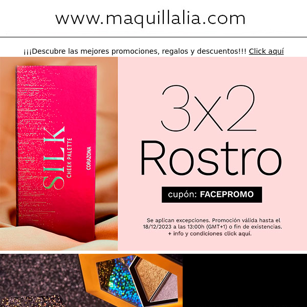 3X2 en Rostro 🤩 ¡Más promos y regalos!