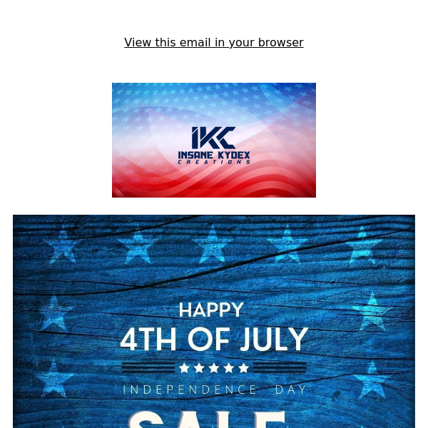 INDEPENDENCE DAY SALE