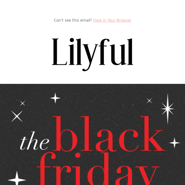 🖤 Our Black Friday Sales Event Is Now Live! 🖤 - Lilyful