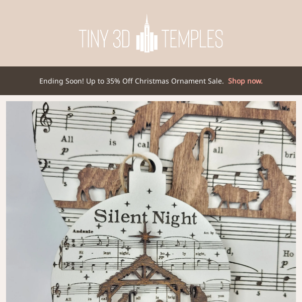 *New* Introducing Our Silent Night Nativity Ornament! 🌟