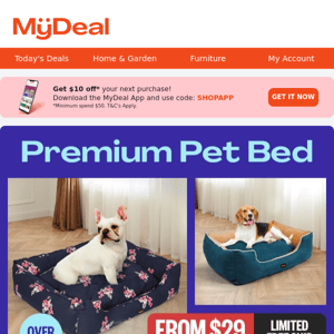 Price Drop on Premium Pet Beds | From $29