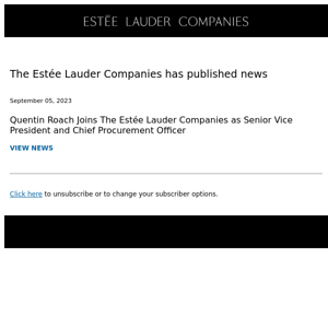 The Estée Lauder Companies Inc. News