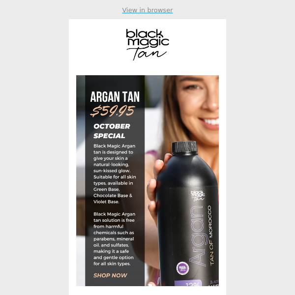 EARLY ACCESS: ARGAN TAN $59.95