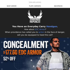 ⚡ Run Towards the Gunshots w/ EDC Armor