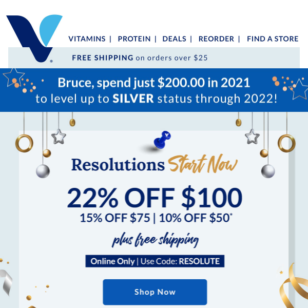 Celebrate 2022 early with 22% off $100!