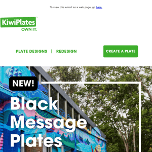 NEW! Black message plates from $749