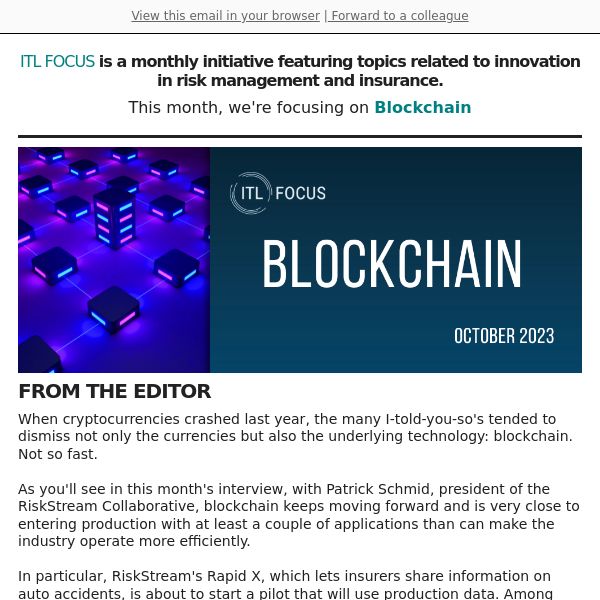 Blockchain Revolution in Insurance: October Focus 🚀