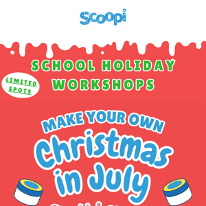 School Holidays Workshops!!