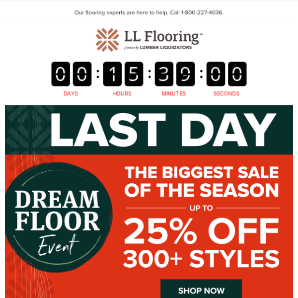 Last Chance for the Biggest Sale of the Season!