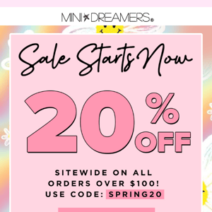 The Spring Sale is Back!