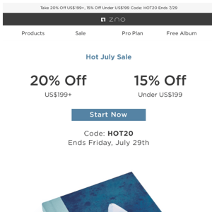 Enjoy Hot July Savings! Take Up to 20% Off!