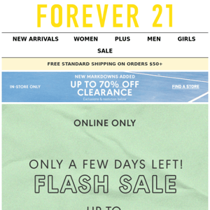 OMG, it's a flash sale ⚡️