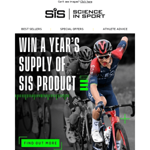 24 Hours Only - Win a Years Supply of SiS Products 🏆