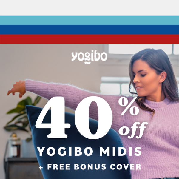 40% off + bonus gift 🎁 #YogiboFAM Only