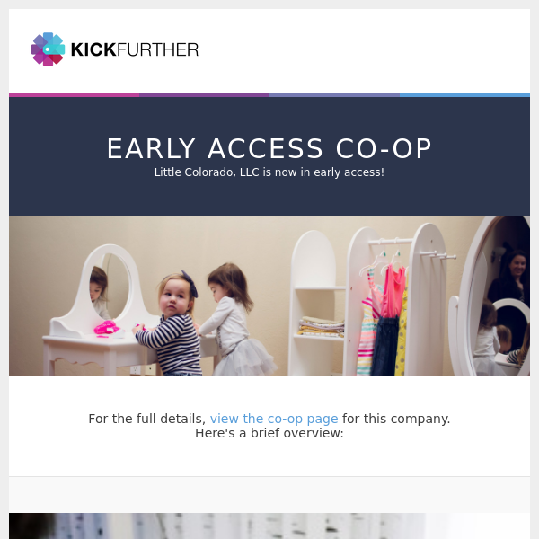 Early Access Co-Op: Little Colorado, LLC is offering 6.76% profit in 4.5 months.