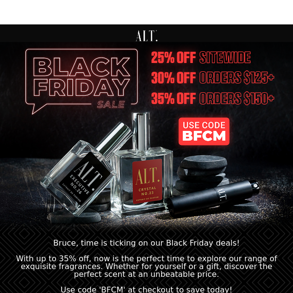 🌟 Black Friday Early Access: Luxury Scents, Less Spend!