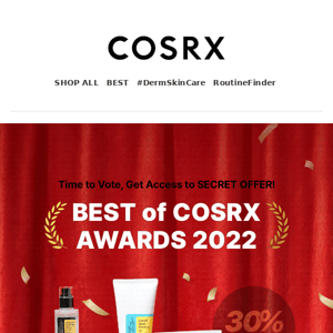 COSRX will love you back 30% off🏆