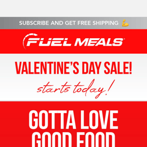 For the Love of Food ❤️ Valentine's Day SALE Starts Today