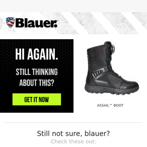 Blauer, did you see something you liked?