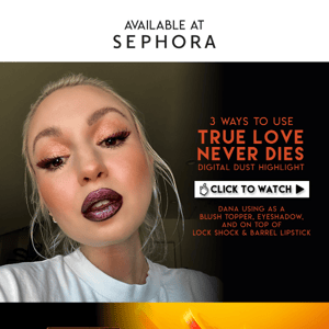 Fall for 🖤 True Love Never Dies Highlight 🎃 Shop Now at Sephora 🛍️