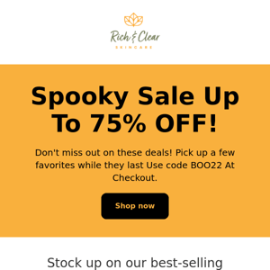 👻 Last Chance To Save BIG!