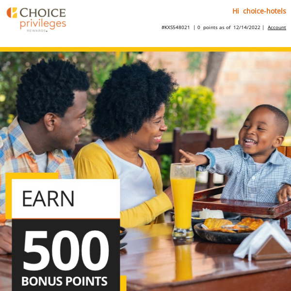 Reminder: 500 Bonus Points on Dining is Expiring Soon!