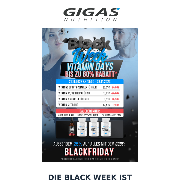 Die BLACK WEEK ist LIVE – spare jetzt bis zu 80%!💥