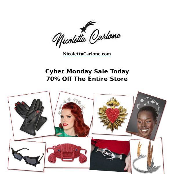 NOW! 70% OFF STOREWIDE CYBER MONDAY SALE