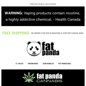 NEW! Fat Panda Cannabis Transcona *In-Store 420 Deals*