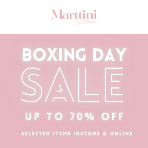 🎁 BOXING DAY SALE! 🎁