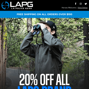 20% off the entire LAPG brand!