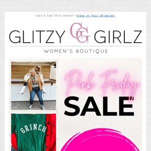 The Pink Friday sitewide sale is here!