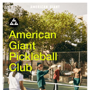 Introducing American Giant Pickleball Club
