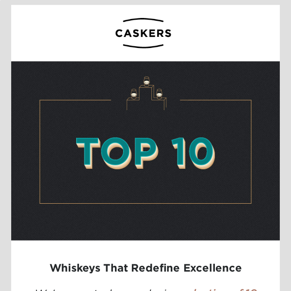 Here's our TOP 10 whiskey selection! 🥃