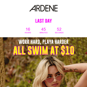 LAST DAY 🏖️ $10 ALL SWIM... ends tonight!