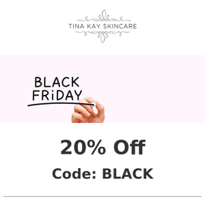 Copy of 20% OFF - BLACK FRIDAY ON NOW