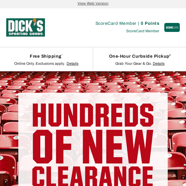 New markdowns?! Yep. Take a look at what's happening in our clearance selection