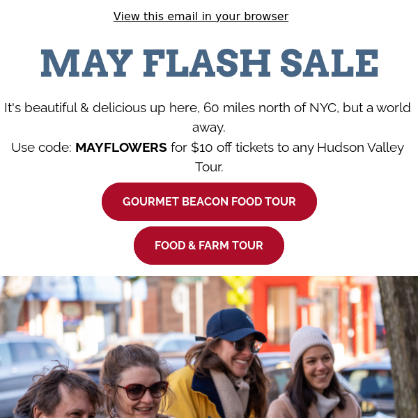 May Flash Sale: Hudson Valley Food Tours! 🧀