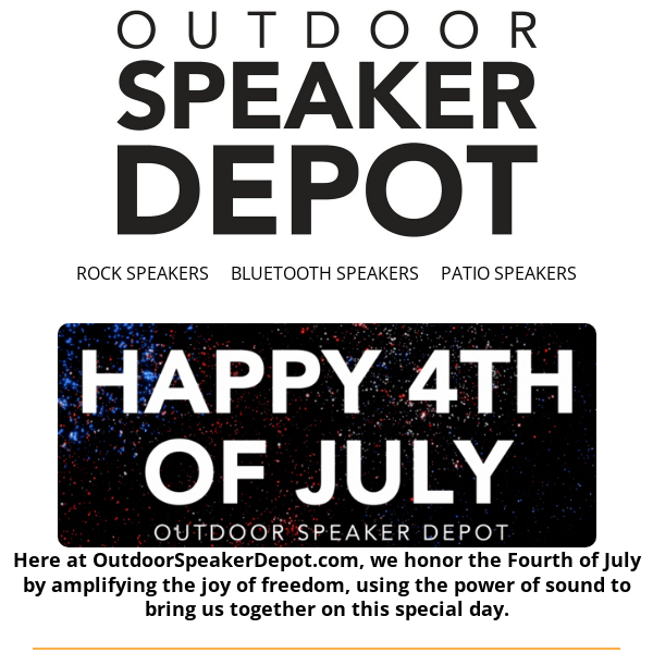 15% Off Outdoor Speaker Depot COUPON CODE: (10 ACTIVE) July 2023