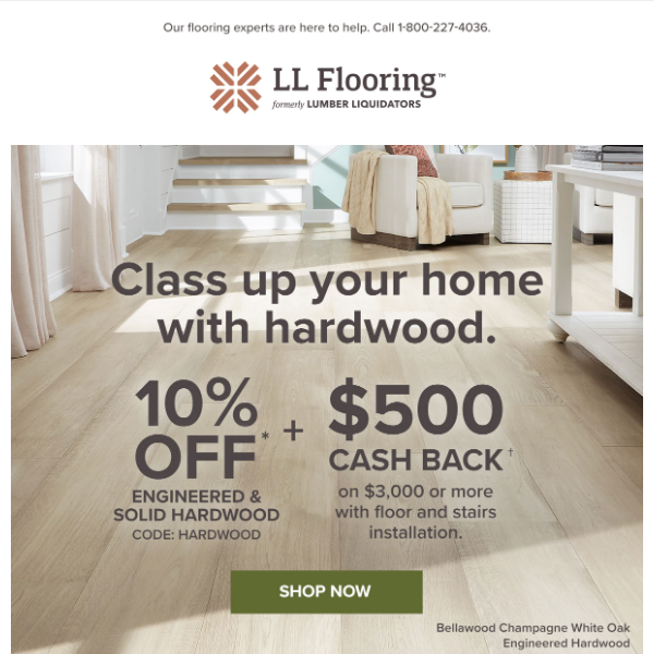 Hardwood Flooring Sale: Class Up Your Home With 10% Off!