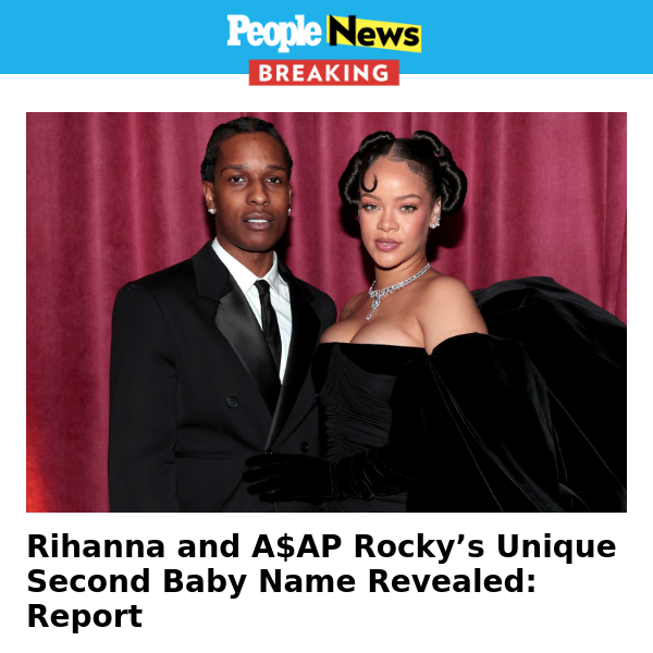 Rihanna and A$AP Rocky's unique second baby name revealed: report