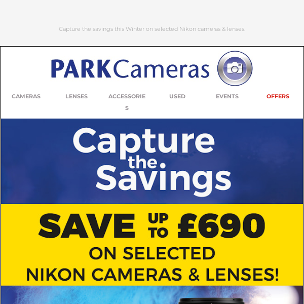 Don't miss out on INSTANT DISCOUNTS for Nikon cameras & lenses!