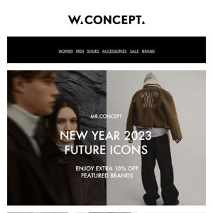 Extra 10% off⚡ New year, Future Icons & Couronne Sale