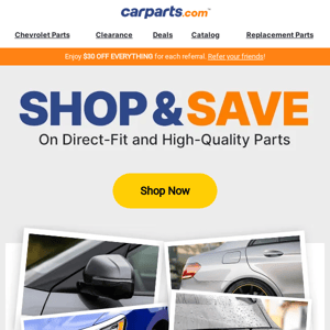 SAVINGS ALERT 🚨 New Deals Are Here for Car Parts
