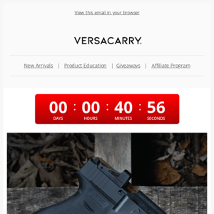 Last Chance to Take $20 OFF Our New CCE Holster
