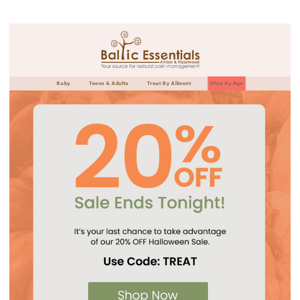 Last Call To Save 20%