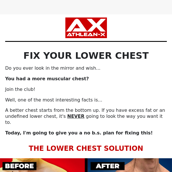 Get A Chiseled Lower Chest (No B.S. Guide) - Athlean-X